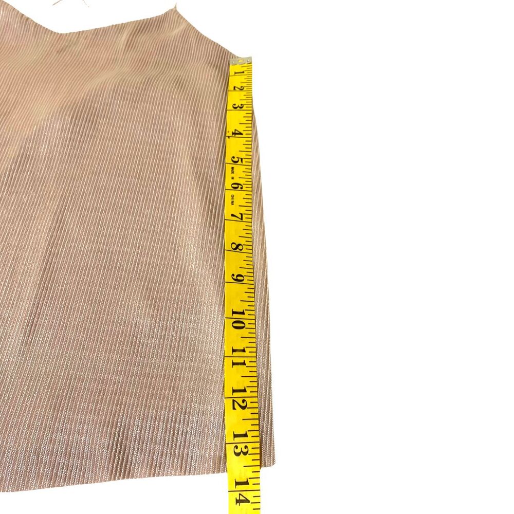 Express Metallic Pink Pleated Cami Top Size XS NEW with Tag - Picture 11 of 12